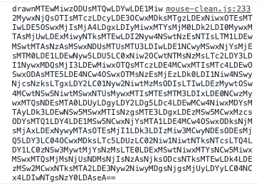 Example Encoded Data Array